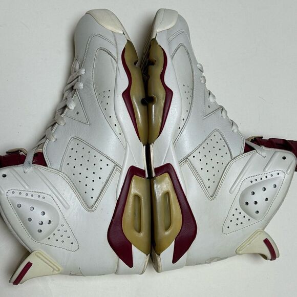 Air Jordan Nike Men’s 2015 Retro 6 Maroon Sneakers Sz 10 - Picture 9 of 16